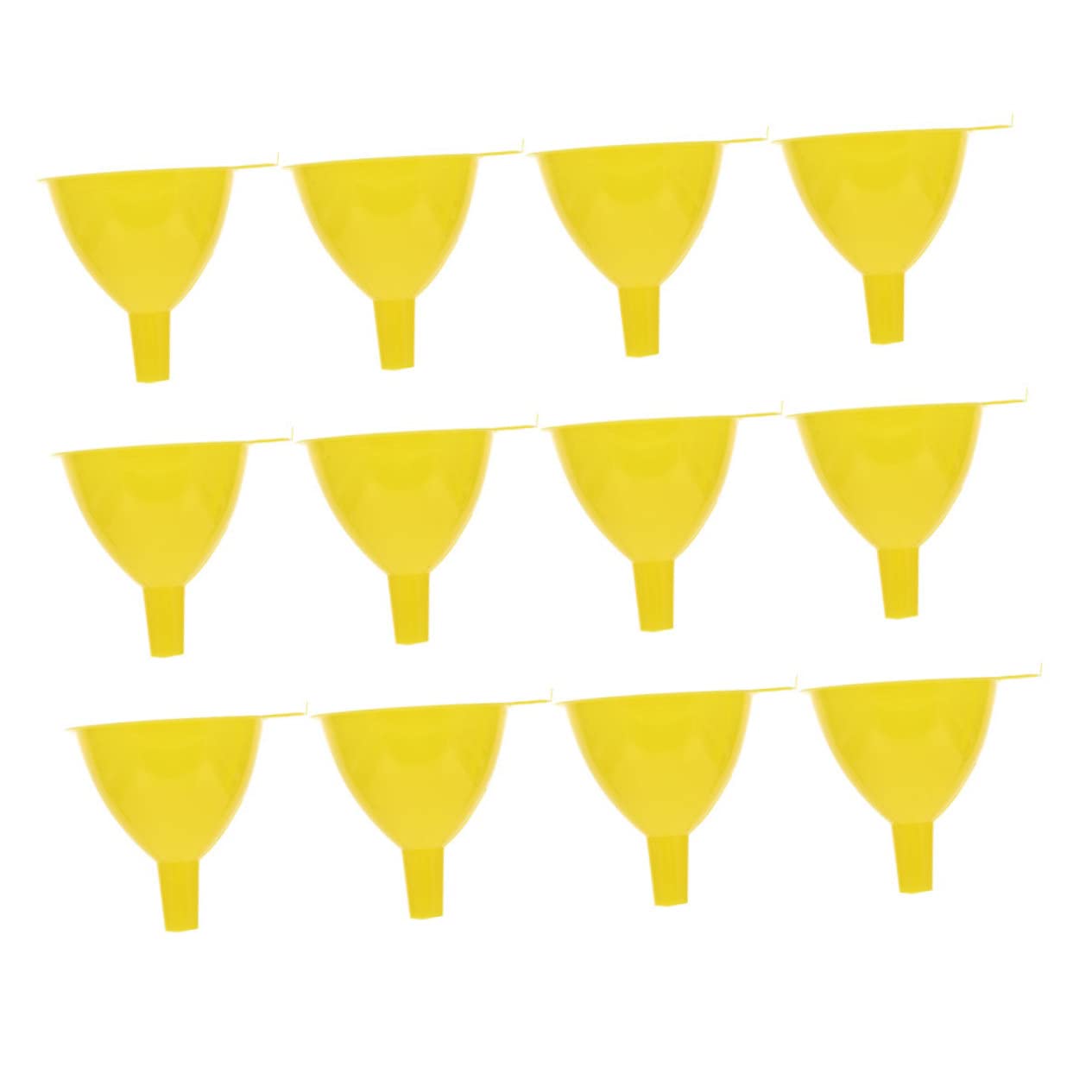 SOLUSTRE 12pcs Lab Funnel Set Large Funnels Easy-Clean Plastic for Dry Liquid Filling