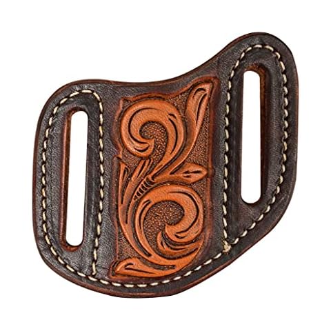 Martin Saddlery Natural with Dyed Edges Angled Knife Scabbard N/A Small Cover