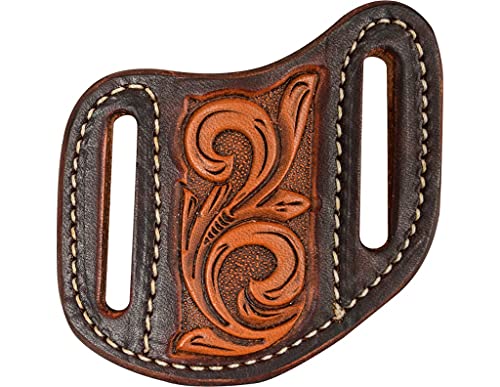Martin Saddlery Natural with Dyed Edges Angled Knife Scabbard N/A SMALL