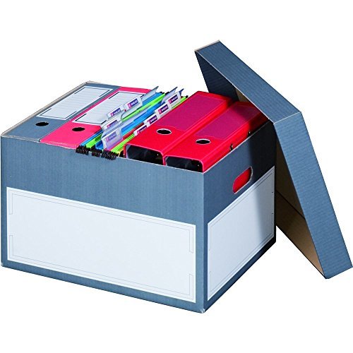 Cartone economico 10 pezzi scatola per archivio "Premium" con fondo e coperchio per raccoglitori A4