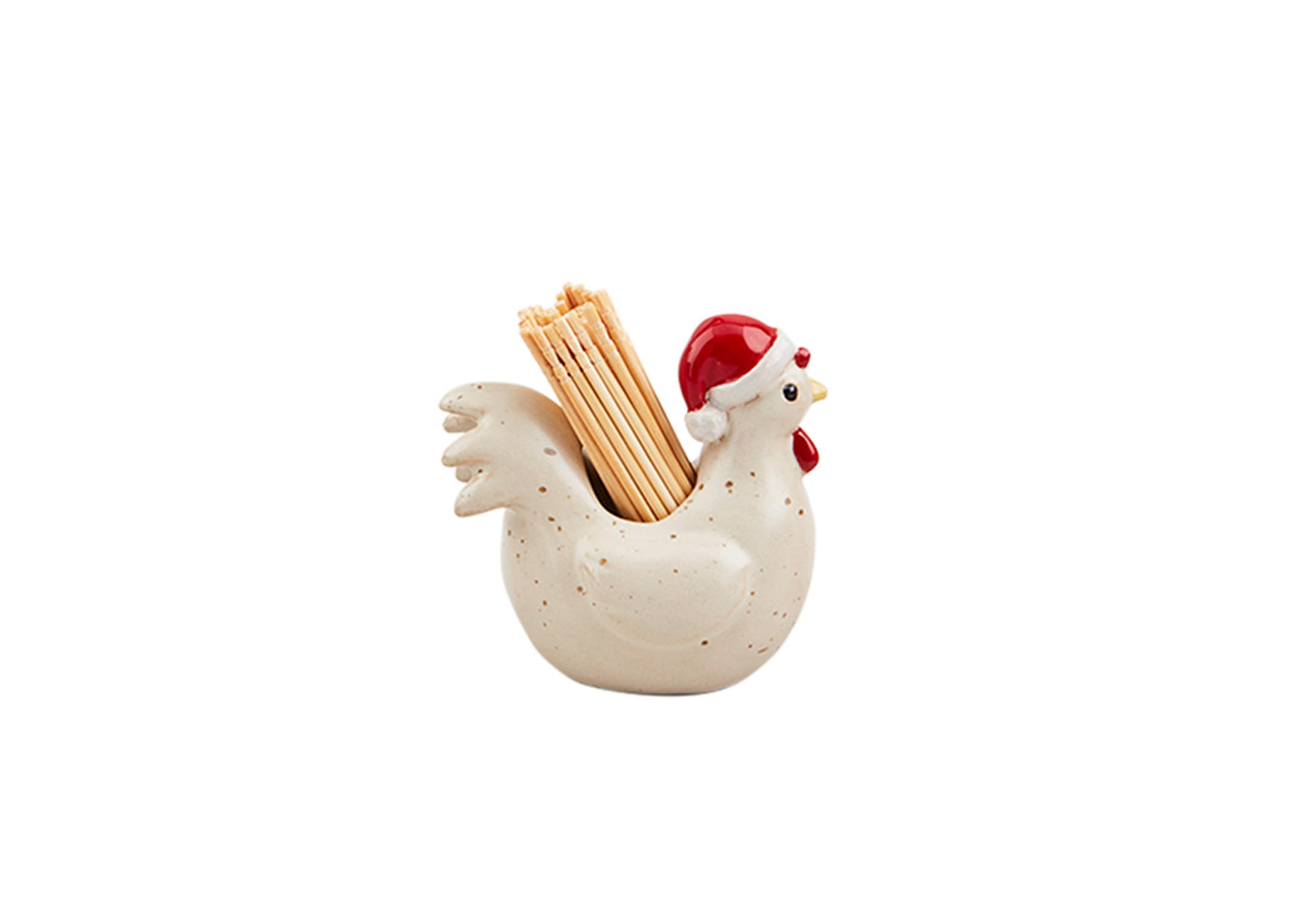 Mud Pie Christmas Farm Animal Toothpicks, Chicken, 2.5