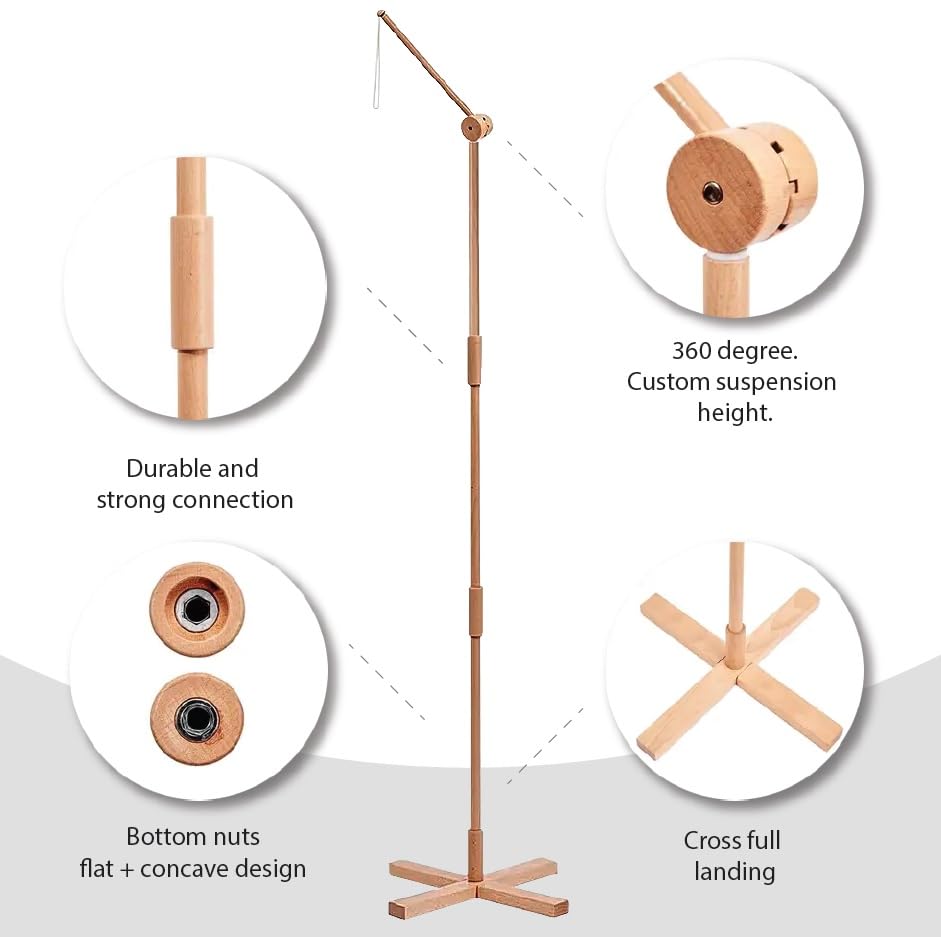 Miniatura 5 de RGA Stores - Brazo móvil para cuna - Brazo móvil para cuna - Móvil para cuna - Móvil para cuna - Móvil para cuna - Móvil de guardería - Colgador de