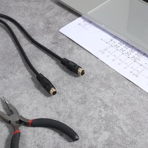 Image of HAKUHO RadioShack 4pin S-Video Male to 4 Pin S video Male Cable Lead 3.65 Meters for TVs, VCRs, Satellite Receivers, Laptop, PC Graphic Card, HDTV, VCR, DVD.