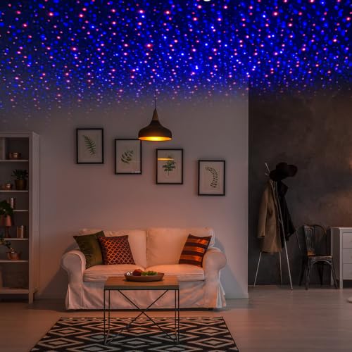 Luz nocturna USB para coche proyector de estrella mini impermeable lámpara de techo 5