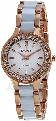 Amazon Dkny ダナキャラン ホワイト ダイヤル ローズ ゴールド 鋼 と ホワイト セラミック レディース 時計 Ny8141 レディース腕時計 腕時計 通販