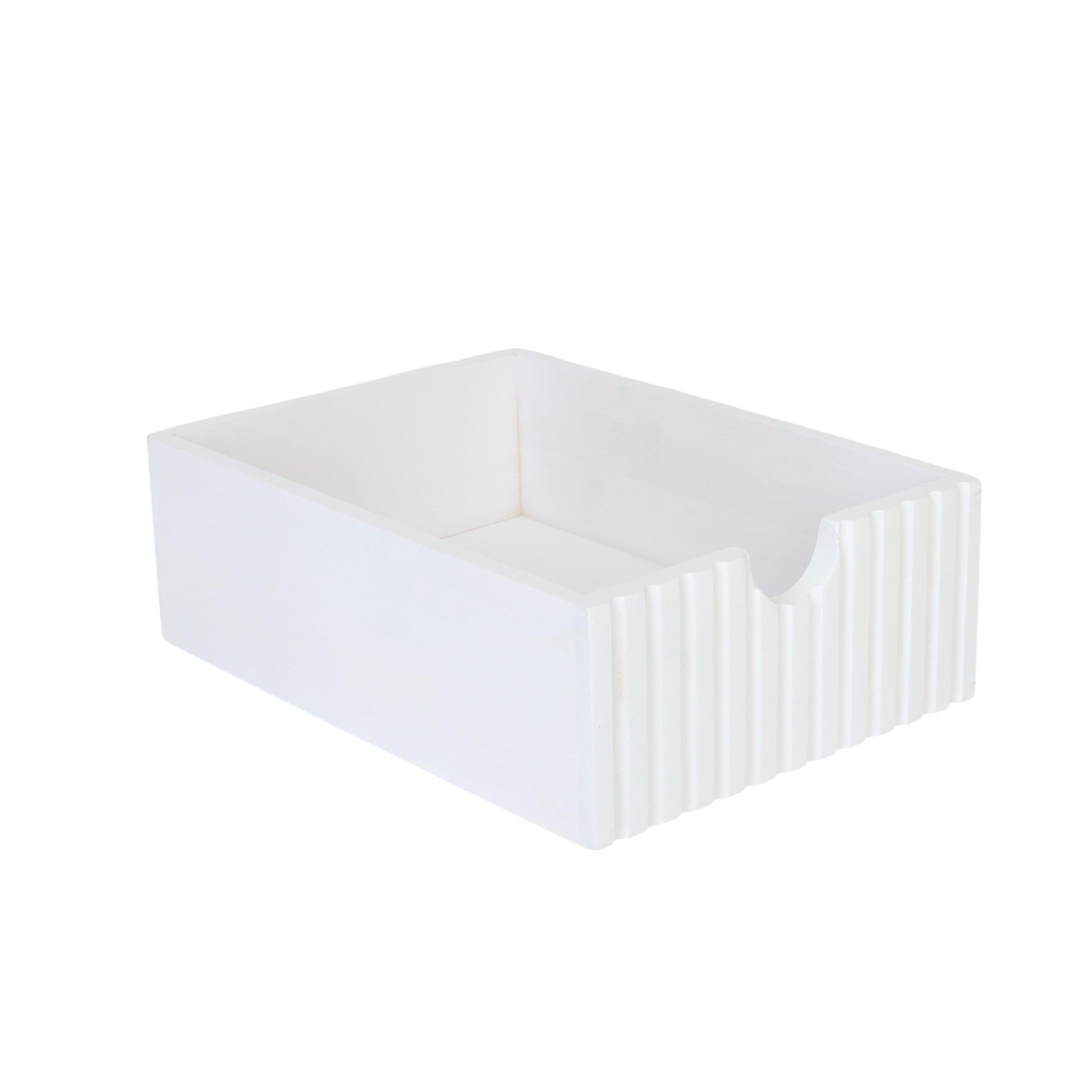 Caja de cajones Relaxdays, bambú y MDF, 3 cajones, H x A x F: 15 x 30 x 20 cm, Organizador de Escritorio, Blanco/Rosa