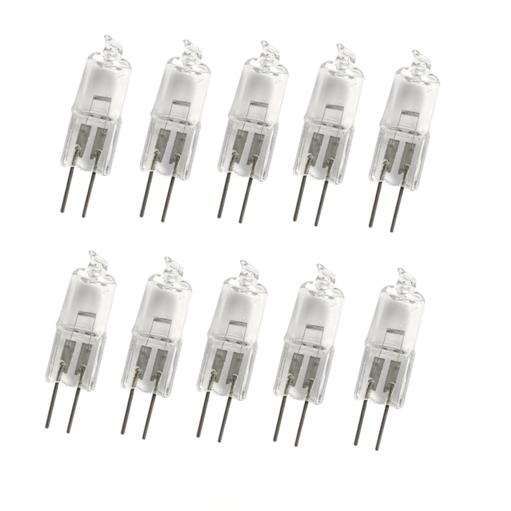 Lampadine alogene G4 24v 20W, lampadine a base bi-pin T3 Jc tipo 2700k, lampadine a base bi-pin T3 per lampadari, paesaggistica, illuminazione a binario (30pcs/24V-10W)