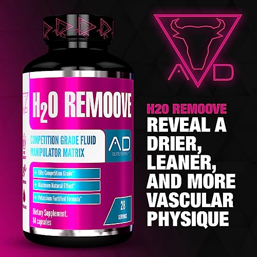 Project AD H2O Remoove Nutural Diuretice Water Management System, Contains a Potassium-Sparing Formula Designed To Promote a Drier, Leaner And More Vascular Looking Physique (28 Servings) - Image 4