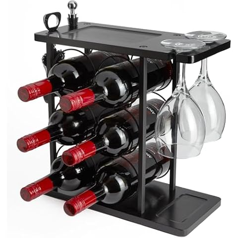 Velvet183 Premium Black Wooden Wine Rack Cover