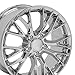 OE Wheels CV22 18 Inch Rims Fit C6 Corvette 5x120.65 18x8.5 / 19x10 Chrome - Hollander 5734 (Set of 4)