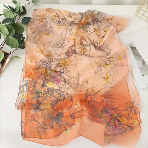 Women's Summer Pastoral Style Thin Scarf Simple and Versatile Printed Scarf The Best Gift for Friends4