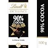 Lindt EXCELLENCE Dark 90 Percentage Cocoa dark chocolate bar, 100 g - Image 3