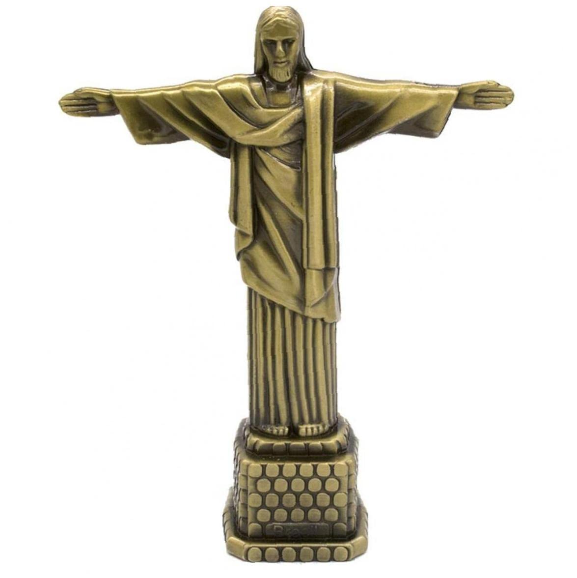 Metal Brazil Statue of Jesus Figurine Art Statue Model Christ the Redeemer Statue Jesus Catholic Gift Home Decoration