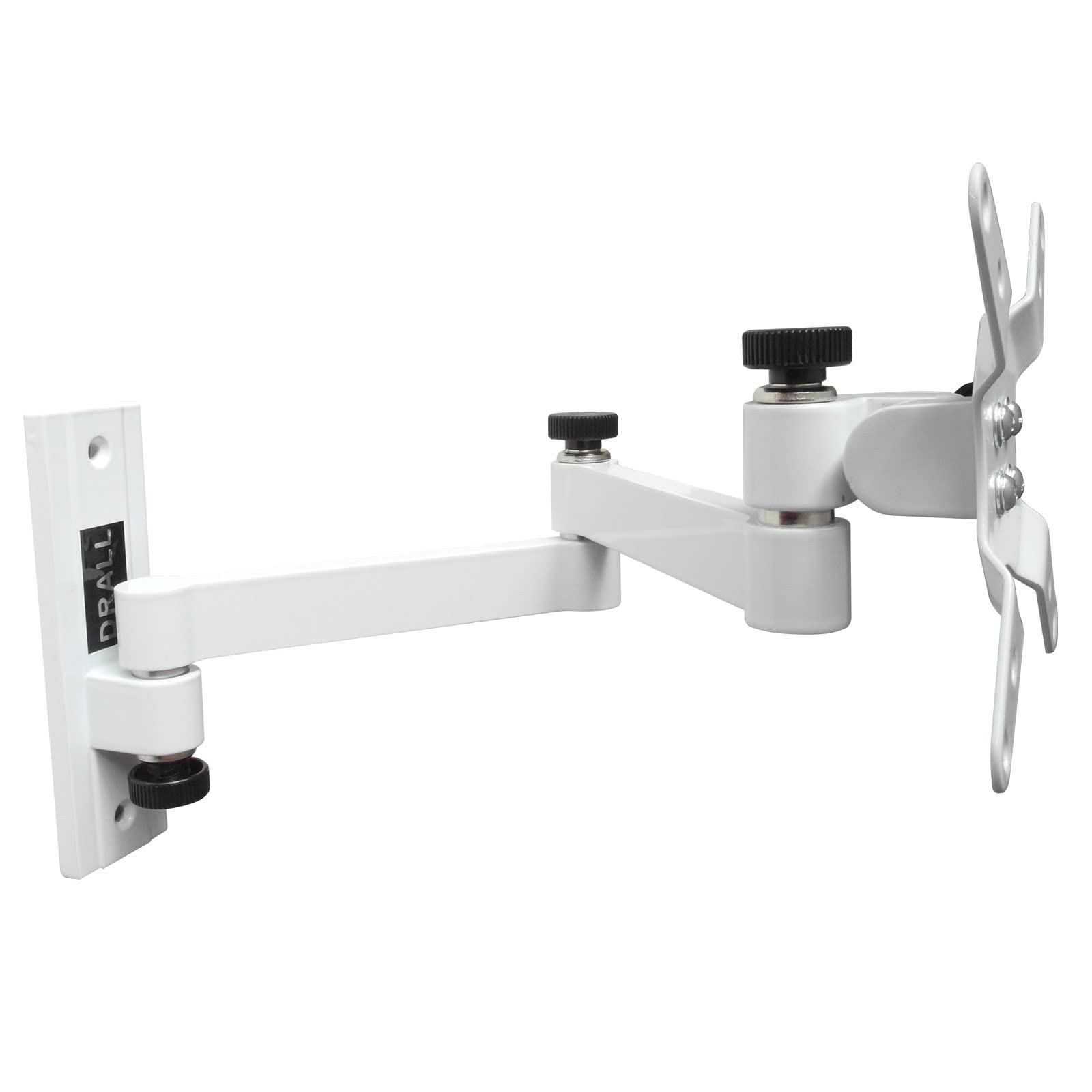 Supporto TV Parete per 13-32 Pollici Schermi, Inclinazione, Girevole con Braccio Estensibile per LED LCD, 4K HDR TVs - VESA 75x75 100x100 mm Bianco Modello: L52W
