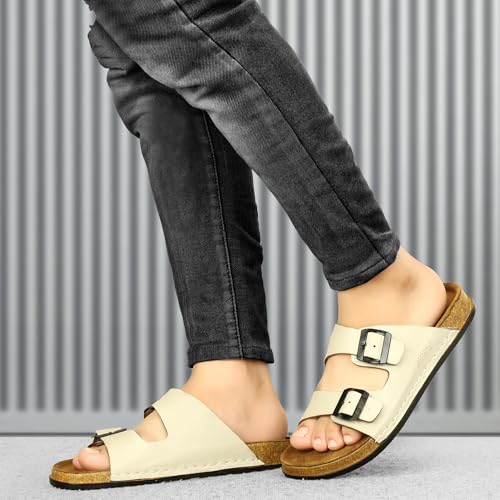 Image of Leatherful Men's premium leather slipper | Genuine Leather upper | Suede Leather Insole | PU sole | Stylish flip flop for men |