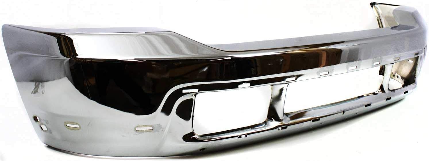 Evan Fischer Bumper for Ford F-250 F-350 F-550 Super Duty 1999-2004 Front Chrome Steel w/Molding Holes Replaces # 3C3Z17757BA FO1002375