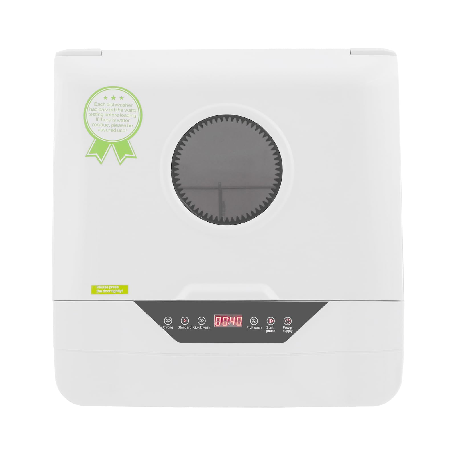 Mini lavastoviglie, 800 W, piccola lavastoviglie con 4 programmi, attacco 6L, 55 dB, silenzioso, tavolo per cucina/camper, bianco