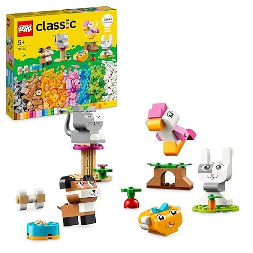 LEGO Classic Creative Pets - Colourful Bricks Set - Build Toy Dog, Cat, Rabbit, Hamster and Bird Animal Figures - Arts & Crafts Kit for 5+ Year Old Girls & Boys - Gift Idea - 11034 | Ya disponible en tu tienda friki favorita! En mundofriki.es!