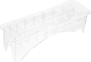 فوميز. حافظة امشاط من قطعتين لتخزين الامشاط وامشاط امشاط امشاط امشاط لتنظيم قصافات الشعر، صندوق منظم لقصافة الشعر، رف قص الشعر، ملحقات ماكينة تشذيب الشعر، ابيض