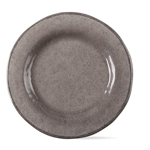 Tag Veranda Melamine Salad Plate Set Of 4 9.3Inh X 9.3Inl X 1.6Inw Gray #TOP1