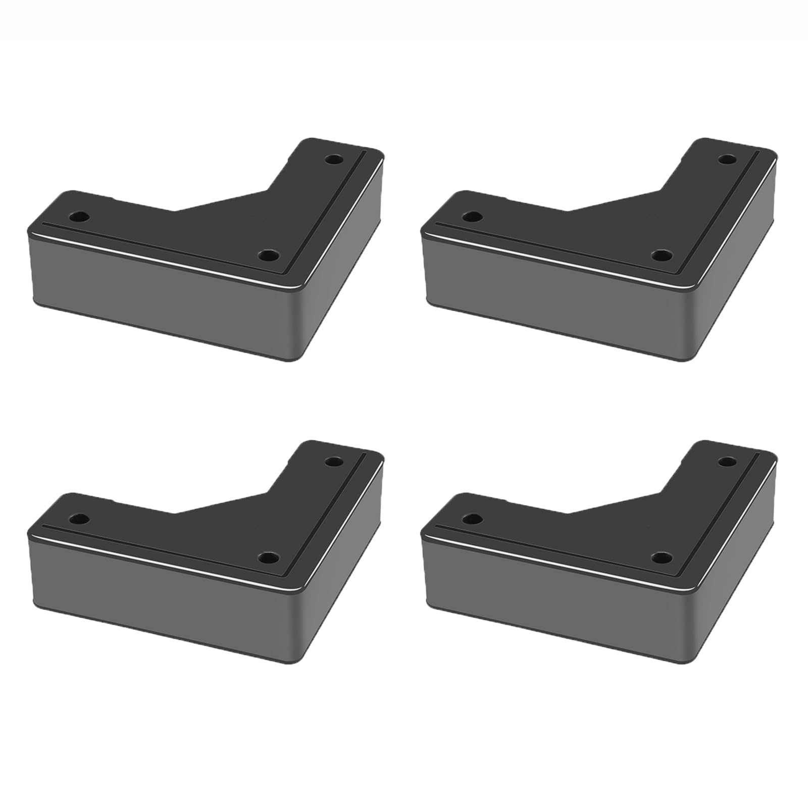 Elevadores para muebles,Elevadores para sofás,Elevadores para camas Elevadores de cama de acero inoxidable, 4 piezas, elevadores de sofá, soportan hasta 500 kg, patas de soporte resistentes, patas for