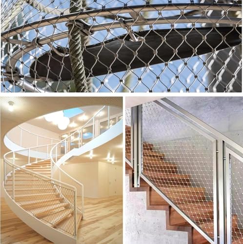 Filet de sécurité en maille métallique flexible pour balcon - 7