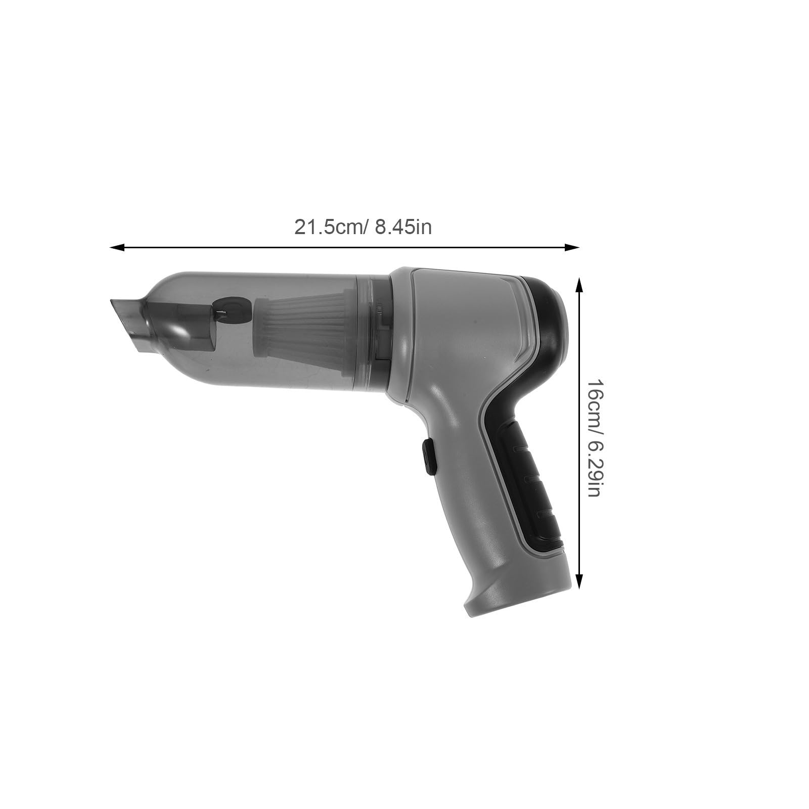 Operitacx Aspirapolvere Portatile senza Fili per Auto Aspirazione Potente 9000pa, Design Compatto in Plastica e Lega, Ricaricabile, per Casa, Ufficio e Campeggio