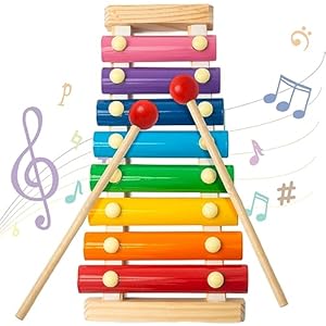 MCPINKY Xylophone for Kids, Xylophone Musical Toy with Child Safe Mallets Educational Musical Instruments Toy for Toddlers 1-3