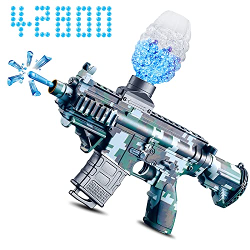 Electric Gel Ball Blaster,Automatic Splatter Ball Blaster with 42800 Water Beads and Shooting Glasses, Splat Ball Gel Blaster Toy,Unique Gift for Kid Adults for Outdoor Indoor Play, Shooting Team Game