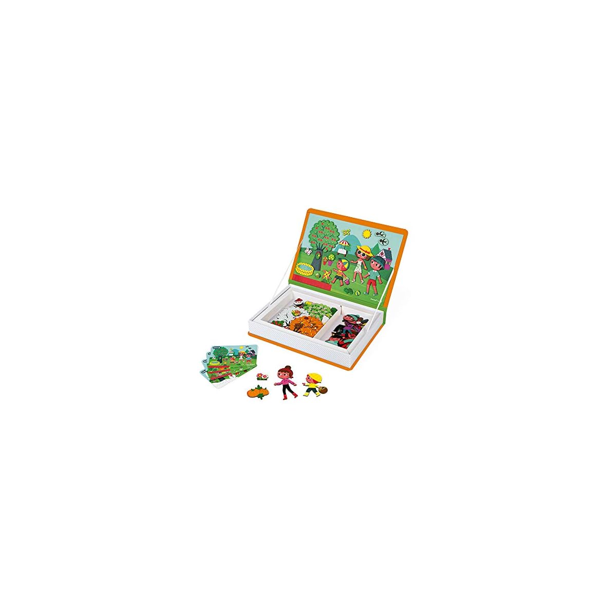 Janod – Magneti’book 4 Estaciones Juego Educativo, Multicolor (j02721)