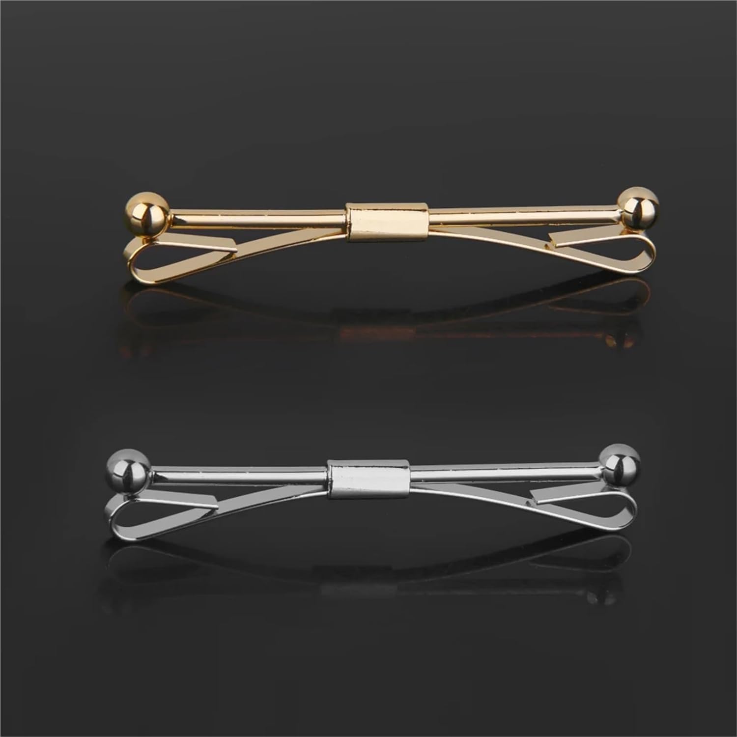 Collar Pins 8 Piece Mix Necktie Shirt Tie Collar Pin Clip Clasp Bar Brooch Men Accessory For Anniversary Party Business Meeting