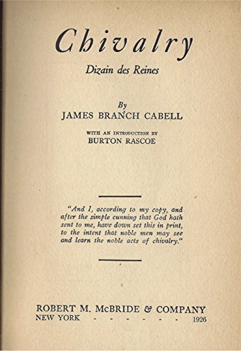 Chivalry;: Dizain des reines, B0006AKH98 Book Cover