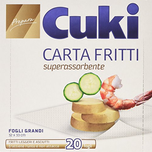 Cuki – Papel congelados, aglutinante, 32 x 33 cm – 4 paquetes de 20 hojas [80 hojas]