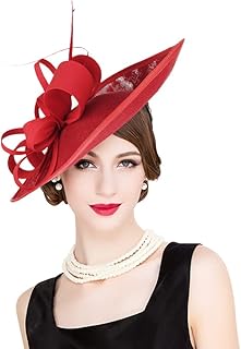Red hats and fascinators uk Clearance