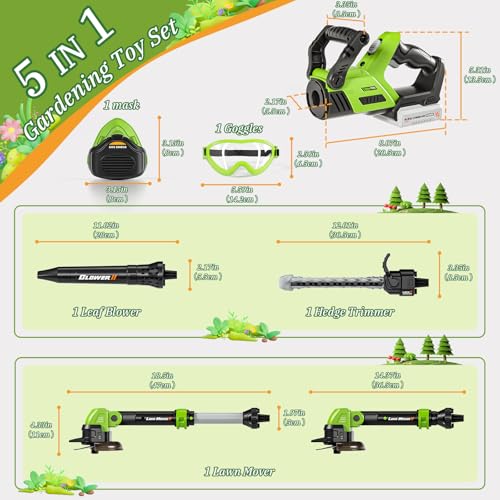 3-in-1 Kids Power Garden Tools