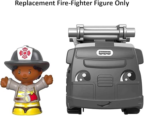 Miniatura 2 de Pieza de repuesto para Fisher-Price Little People to The Rescue FireTruck Playset - GGT34 ~ Figura de repuesto para luchador de incendios