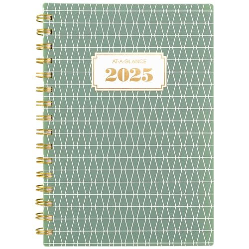 Agenda AT-A-GLANCE 2025 hebdo/mensuel 5-1/2" x 8-1/2" Badge Tile