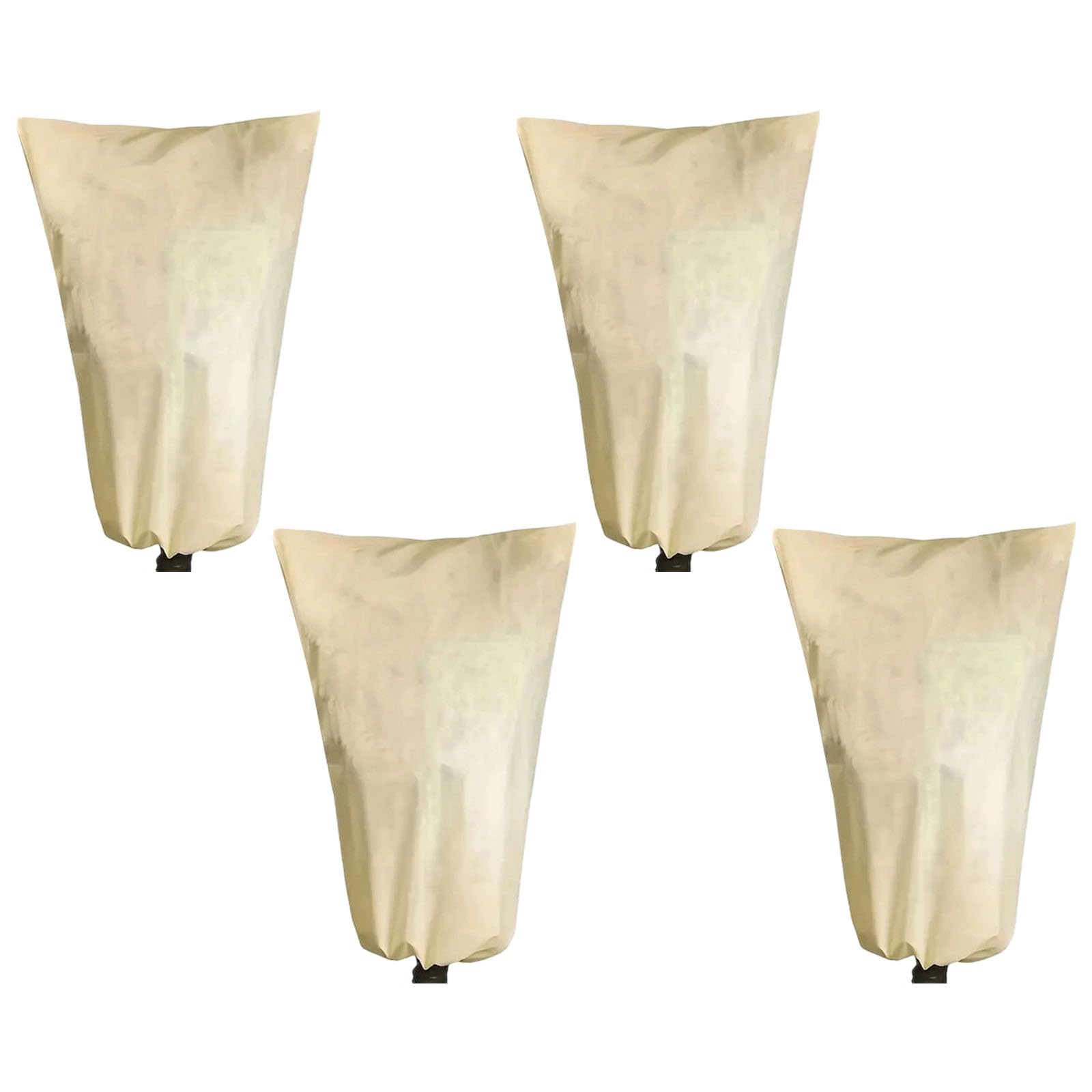 Lot de 4 housses isolantes pour plantes d'hiver respirantes et faciles