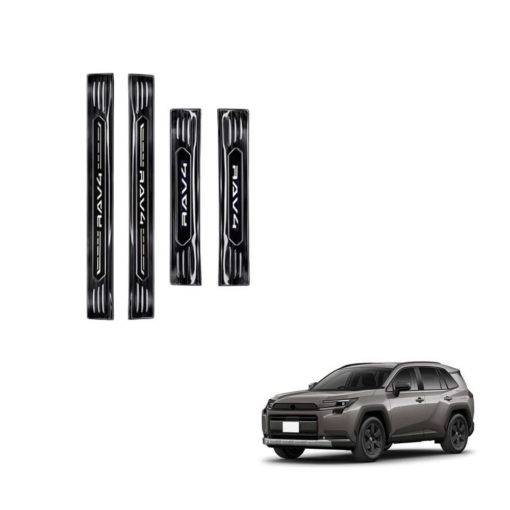 Amazon | CATYA RAV4 60系 6代目 ラブフォー ドアスカッフプレート