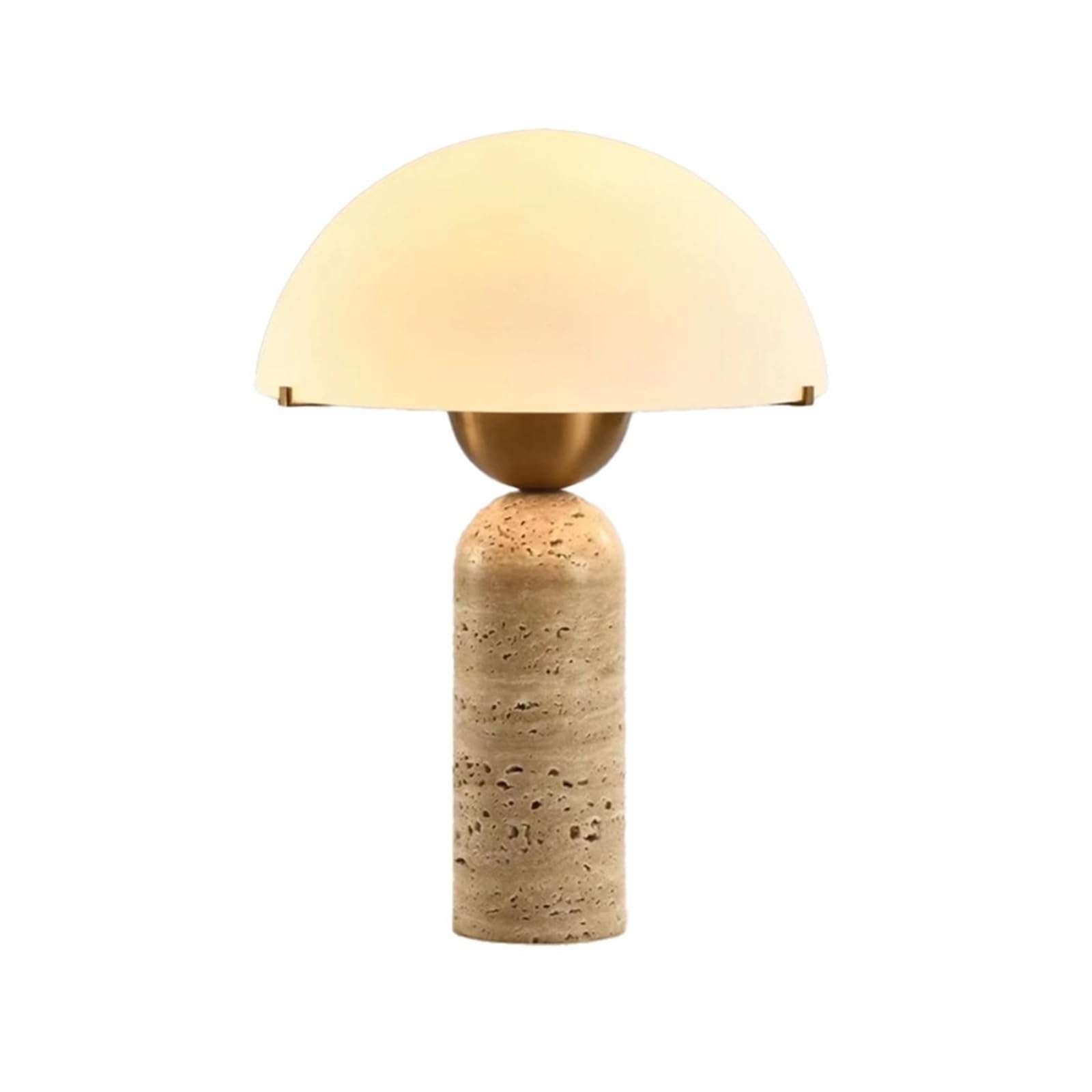 Z4T8M2K6G5 Bedside Lamp Stone Table Lamp Glass Living Room Coffee Study Bedside Bedroom Decoration(Yellow)