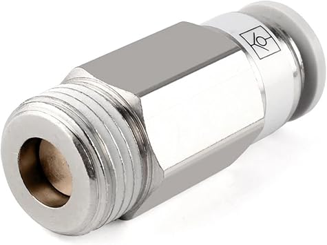 1PCS SPC VPC Pneumatic Fitting Check Valve Straight Through Gas Pipe Fitting Copper Fitting Quick FittingSPC12-04, BLACK