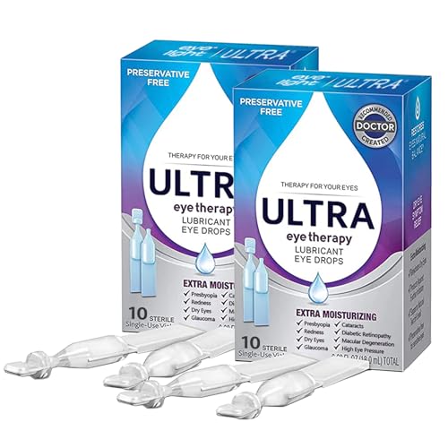 Gotas Humectantes 10 Monodosis – Lágrimas Artificiales Intensivas con Ácido Hialurónico para Ojos con Sequedad de Moderada a Severa | 10 Monodosis Estériles