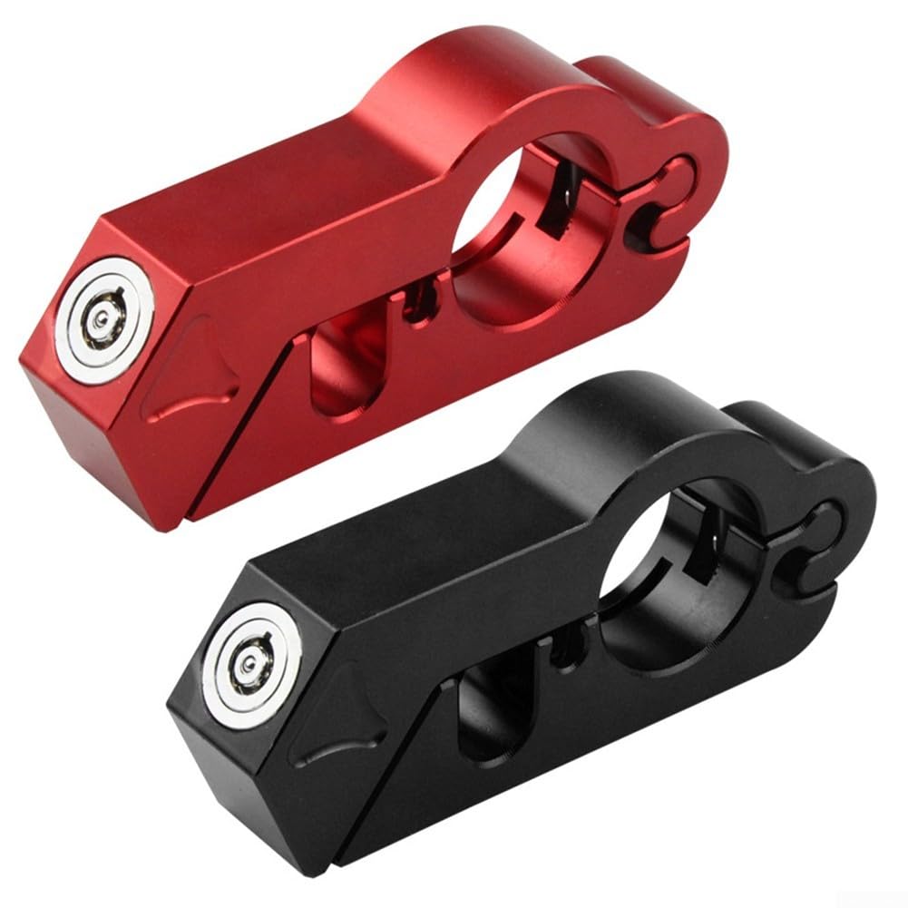 Poignée de casque de moto avec corps usiné CNC pour une protection antivol fiable et une fixation facile (noir)