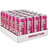 Impactum Piruleta Energy Drink 500 ml – Bebida Energética Sabor Gominola Dulce Tipo Piruleta | Refresco con Cafeína Listo para Tomar Ideal para Ocio y Deporte - cajas de 24 unidades