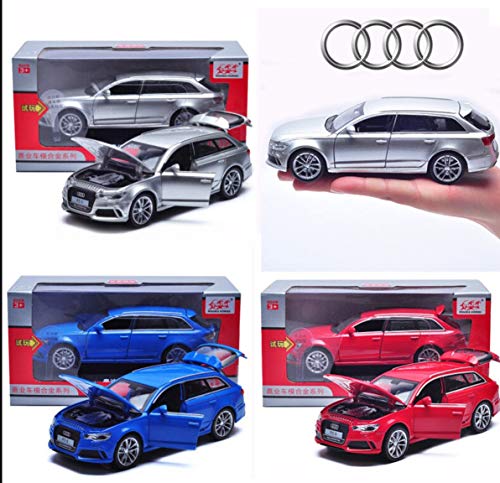 Image of Magicwand 1:32 Scale RS6 Die-Cast Car with 4 Openable Doors Music,Pull Back Action & Glowing Lights【Pack of 1】【Colors as Per Stock】