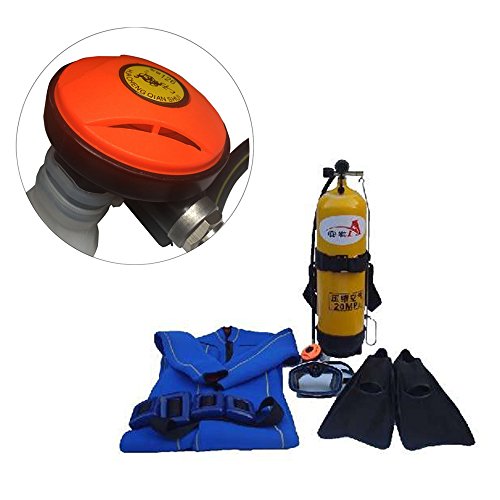 REAMTOP Scuba Diving Equipment- Second Stage Regulator Octopus Hookah with Mouthpiece (Orange) - Thumbnail 4