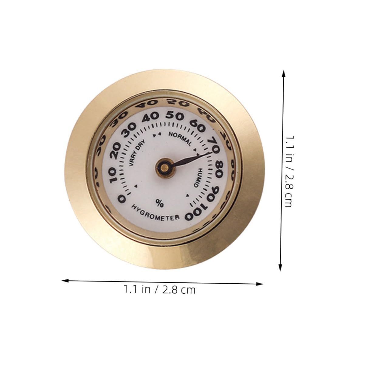 5 Pezzi Hygrometro Meccanico per Humidor Strumento Umidità per Box Alta Precisione e Facile Installazione