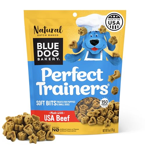 Blue Dog Bakery Perfect Trainers, Mini Dog Training Treats, Soft & Chewy, Made w/USA Beef, Healthy...