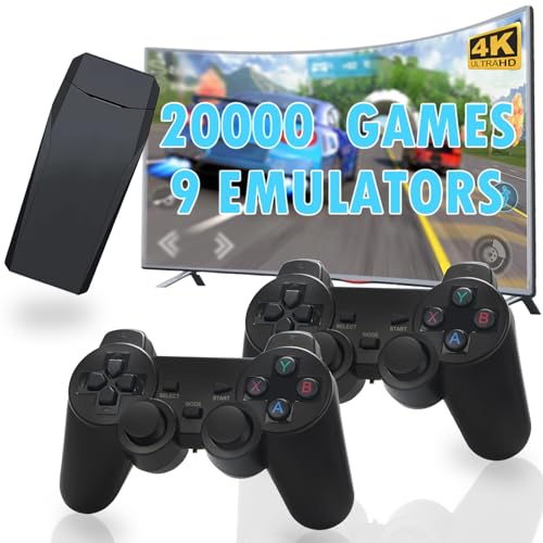 Hikonia M8 Retro Game Console With 20000 Games,Plug & Play Video Game Console 9 Emulators Classic Games,4K Hdmi Output cover
