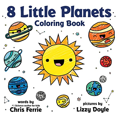 8 Little Planets Coloring Book: A Solar System Coloring Book